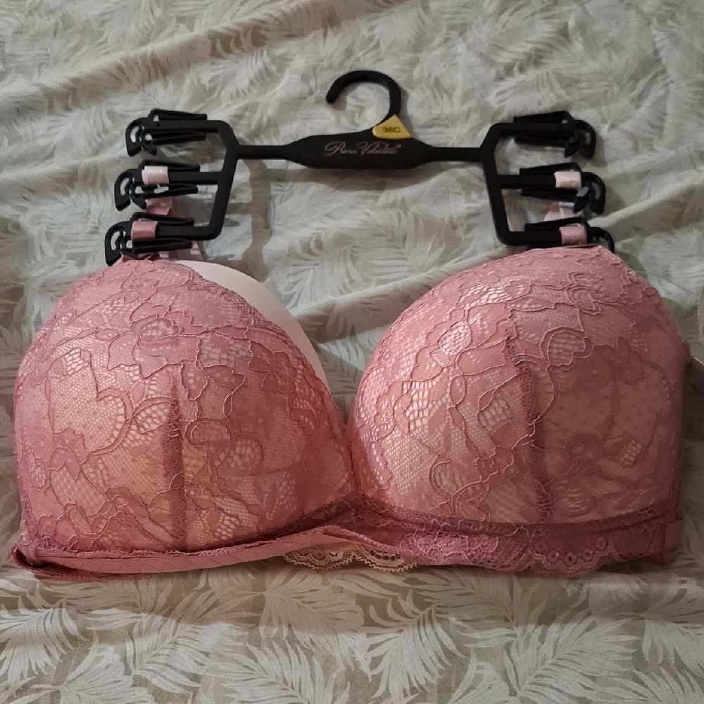 Prima VALENTINA Pink Lace Push-Up Bra - Women Intimates